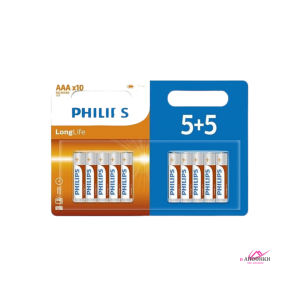 Philips Lοng Life AAA Μπαταρίες 5+5 ΔΩΡΟ 