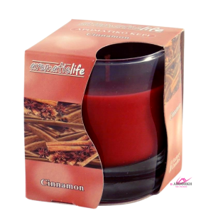 Aromatic Life Κερί Ποτήρι Αρωματικό Cinnamon Plastic Free