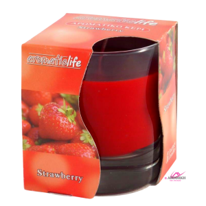 Aromatic Life Κερί Ποτήρι Αρωματικό Φράουλα Plastic Free