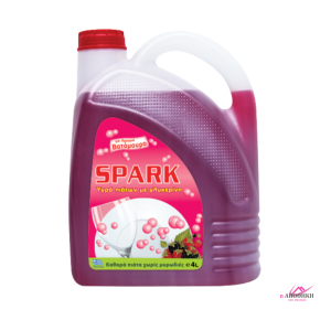 SPARK Απορρυπαντικό Πιάτων Υγρό με Βατόμουρο 4L