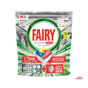 FAIRY Platinum Plus Απορρυπαντικό Πλυντηρίου Πιάτων 26 Ταμπλέτες 