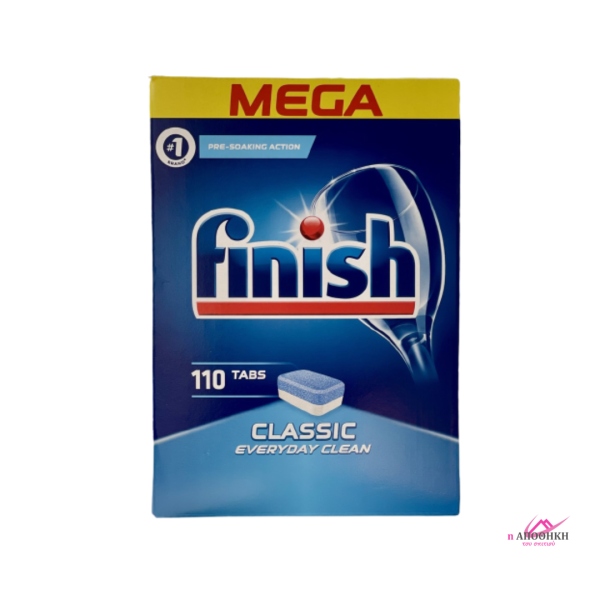 FINISH Classic Mega Απορρυπαντικό Πλυντηρίου Πιάτων 110 Ταμπλέτες  ΚΑΘΑΡΙΟΤΗΤΑ 