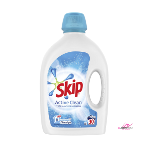 SKIP Απορρυπαντικό Πλυντηρίου Ρούχων Υγρό Active Clean 30 πλύσεις