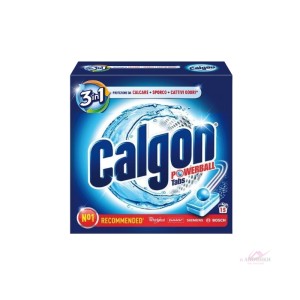 CALGON Powerball Tabs  3 σε 1 Αποσκληρυντικό Νερού Πλυντηρίου Ρούχων 15 ταμπλέτες