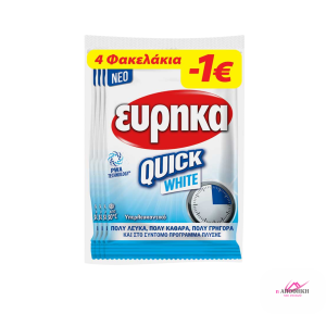 ΕΥΡΥΚΑ Υπερλευκαντικό Φακελάκι Quick White Σκόνη 4x50gr