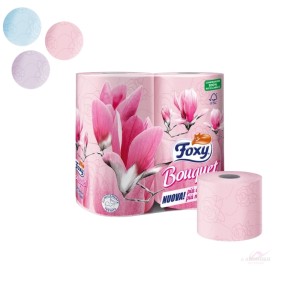 Foxy Bouquet Xαρτί Υγείας Ροζ 6ρολλά 3φυλλο 