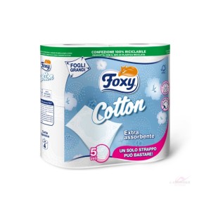 Foxy Cotton Xαρτί Υγείας  4ρολλά 5φυλλο