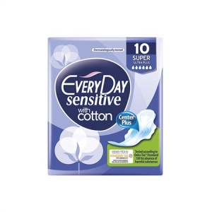 EVERYDAY Sensitive Cotton Σερβιέτες Ultra Plus Super 10τεμ