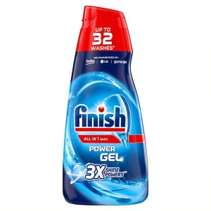 FINISH  All In One Max Power Classic Υγρό Aπορρυπαντικό Πλυντηρίου Gel Πιάτων 650ml / 32 Πλύσεις